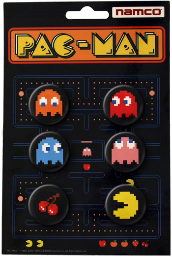 PAC-MAN Button Set